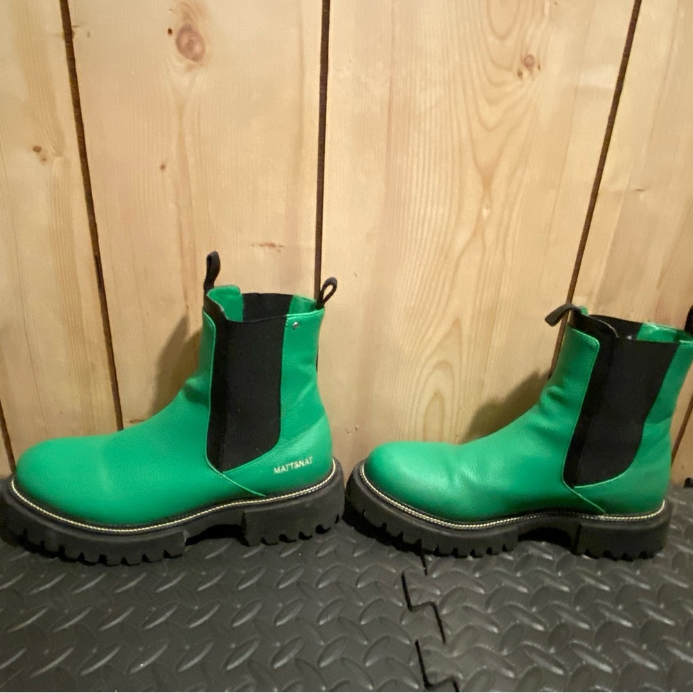 Matinay Green Ankle Boots for Women